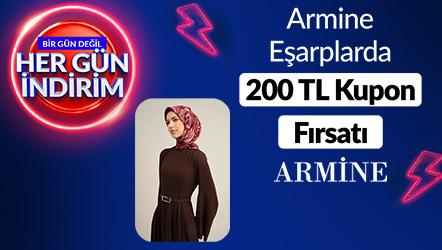 Armine Eşarp 200 TL Kupon
