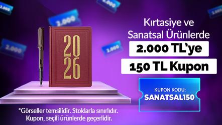 Kırtasiye ve Sanatsal Ürünlerde 2.000 TL’ye 150 TL Kupon KOD SANATSAL150