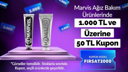 Marvis Ağız Bakım Ürünlerinde 1.000 TL ve Üzerine 50 TL Kupon Kodu MARVIS50TL
