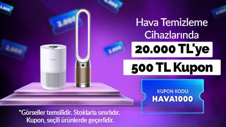 Hava Temizleme Cihazlarında 20.000 TL'ye 500 TL Kupon