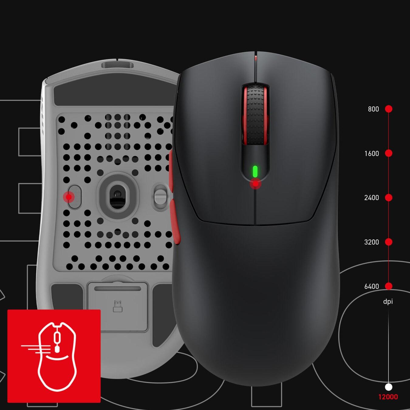 MSI FORGE GM340 WIRELESS White PixArt 3311 Sensör RGB Kablosuz Gaming Mouse h6