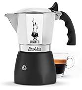 Bialetti New Brikka Moka sürahisi, kremalı espresso hazırlayabilen tek ocak kahve makinesi, 4 fin...