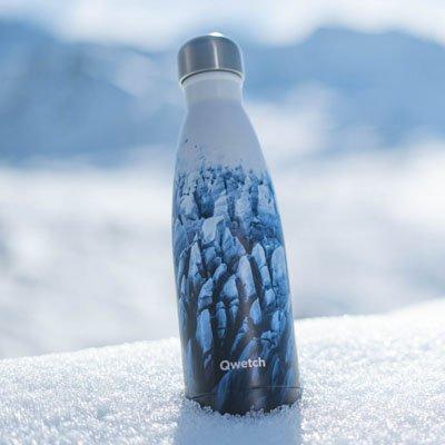 Qwetch QD3363 Isı Yalıtımlı 500ml Termos - Buz Desenli