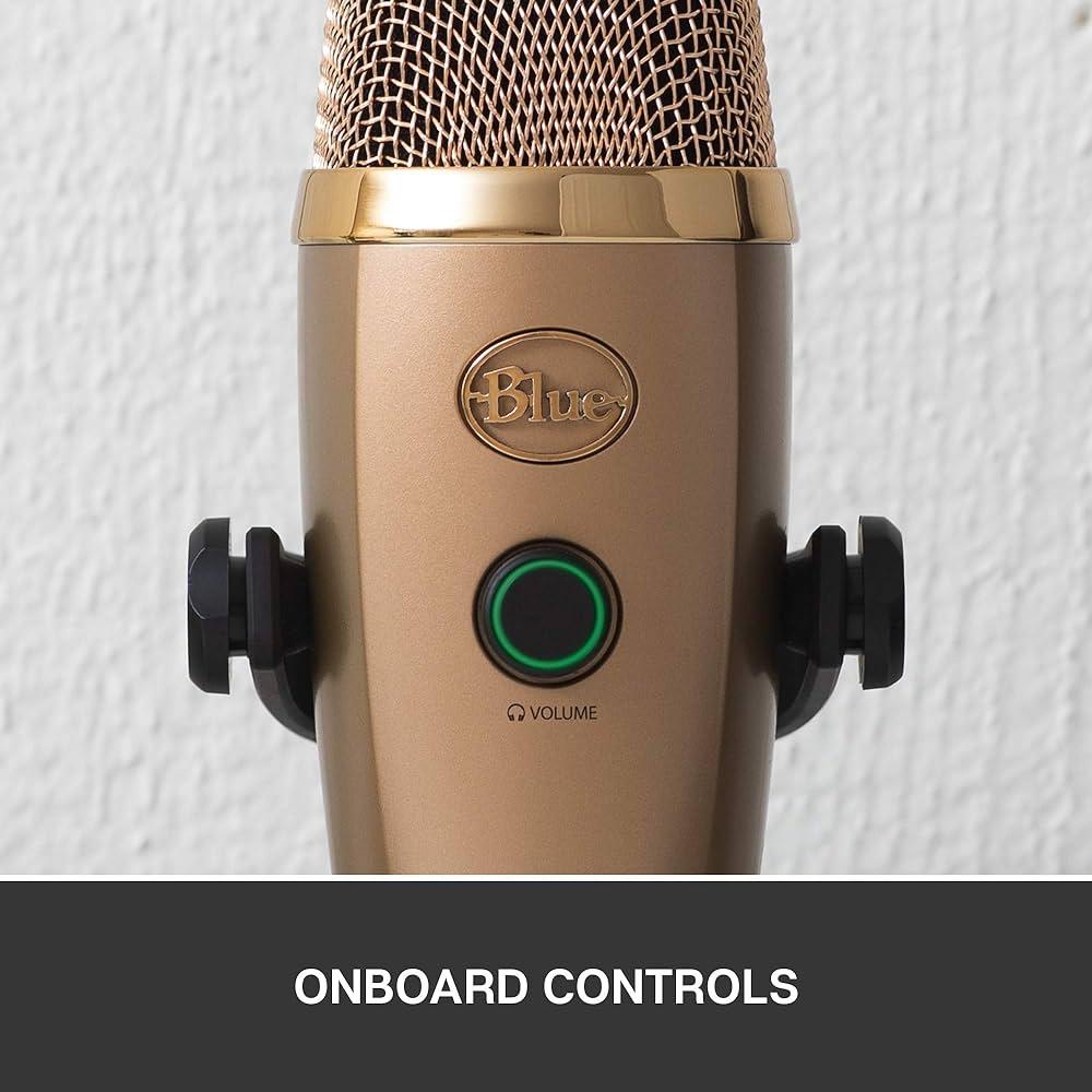 Blue Microphones Yeti Nano Premium USB Mic for Recording and Streaming -  Cubano Gold : Musical Instruments, Stage & Studio