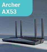 TP-Link Archer AX53, AX3000 Dual Band Gigabit Wi-Fi 6 Router, Fiber Destekli, 4× Gigabit LAN Port...