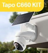 TP-Link Tapo C660 KIT | 4K 8MP Güneş Enerjili Güvenlik Kamerası Kiti | 360° AI Takip | Çift Bant ...