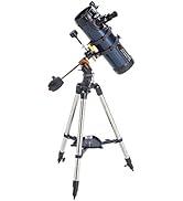 Celestron 31042 AstroMaster 114EQ Newton aynalı teleskop, koyu mavi