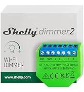 Shelly Dimmer 2, akıllı Wi-Fi kısıcı, nötr iletken gerekmez, ev otomasyonu, kompat...