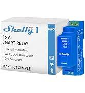 Shelly Pro 1 | LAN, WLAN ve Bluetooth 1 kanallı DIN raylı akıllı şalter kuru kontaklı | Lic...