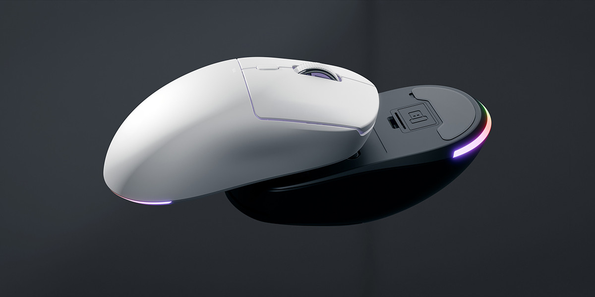 GamePower Kodex 24.000DPI Triple Mode (Kablolu/Bluetooth/2.4G) Beyaz Gaming Mouse