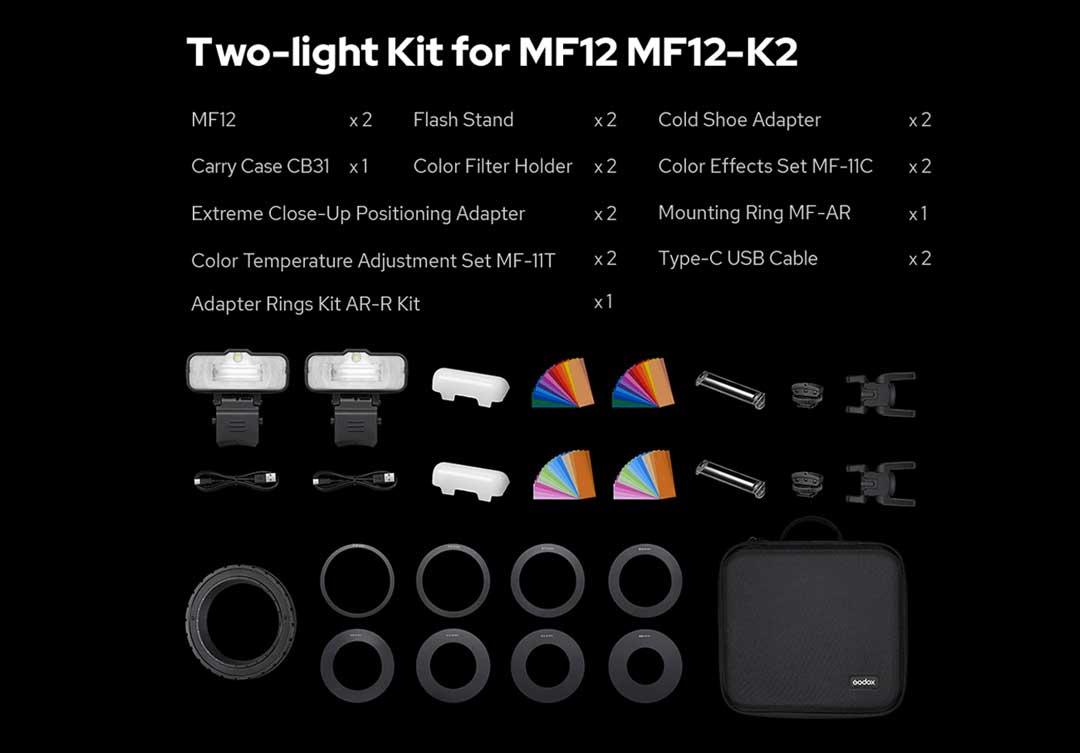 Godox MF12 Makro Flaş İkili Kit