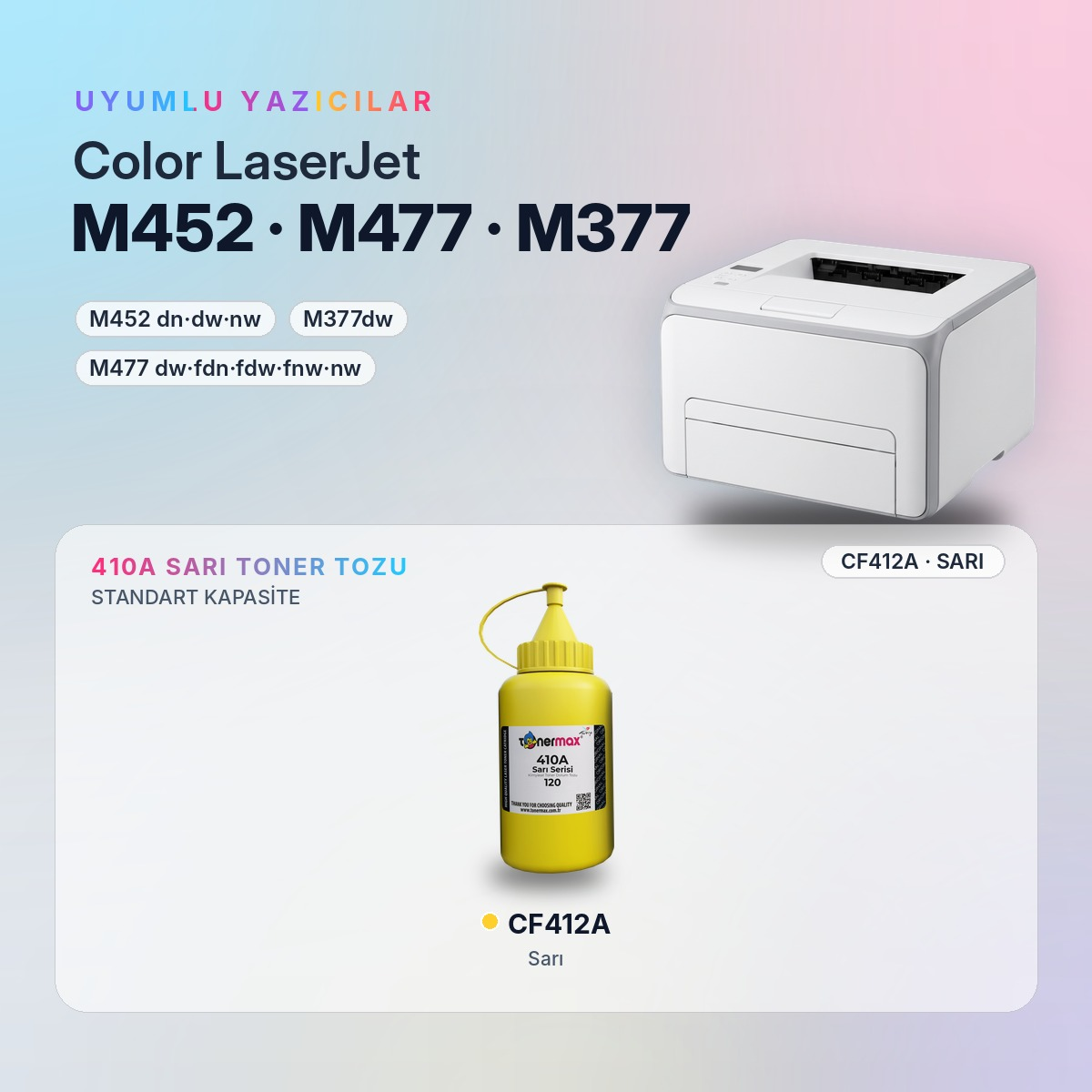 CF412A Toner Tozu