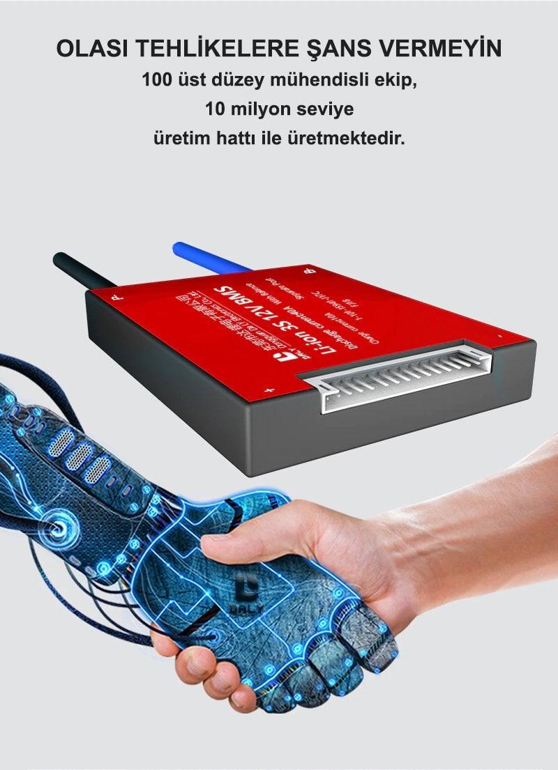 Daly Bms 13S 48V Deşarj 25A -Şarj 10A Balanslı Pil Koruma Modülü