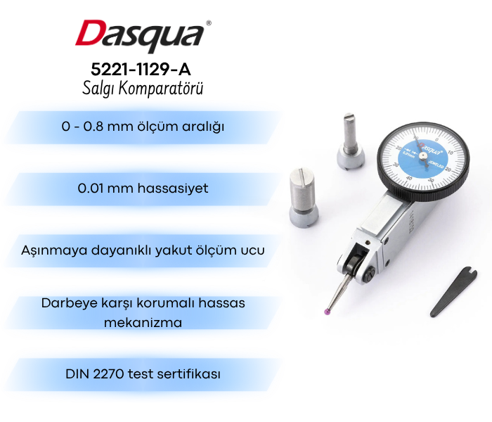 Dasqua 5221-1129-A yakut uçlu salgı komparatörü