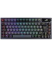 ASUS ROG Azoth kablosuz mekanik oyun klavyesi (%75 form faktörü, ROG NX anahtarları, PBT Double...