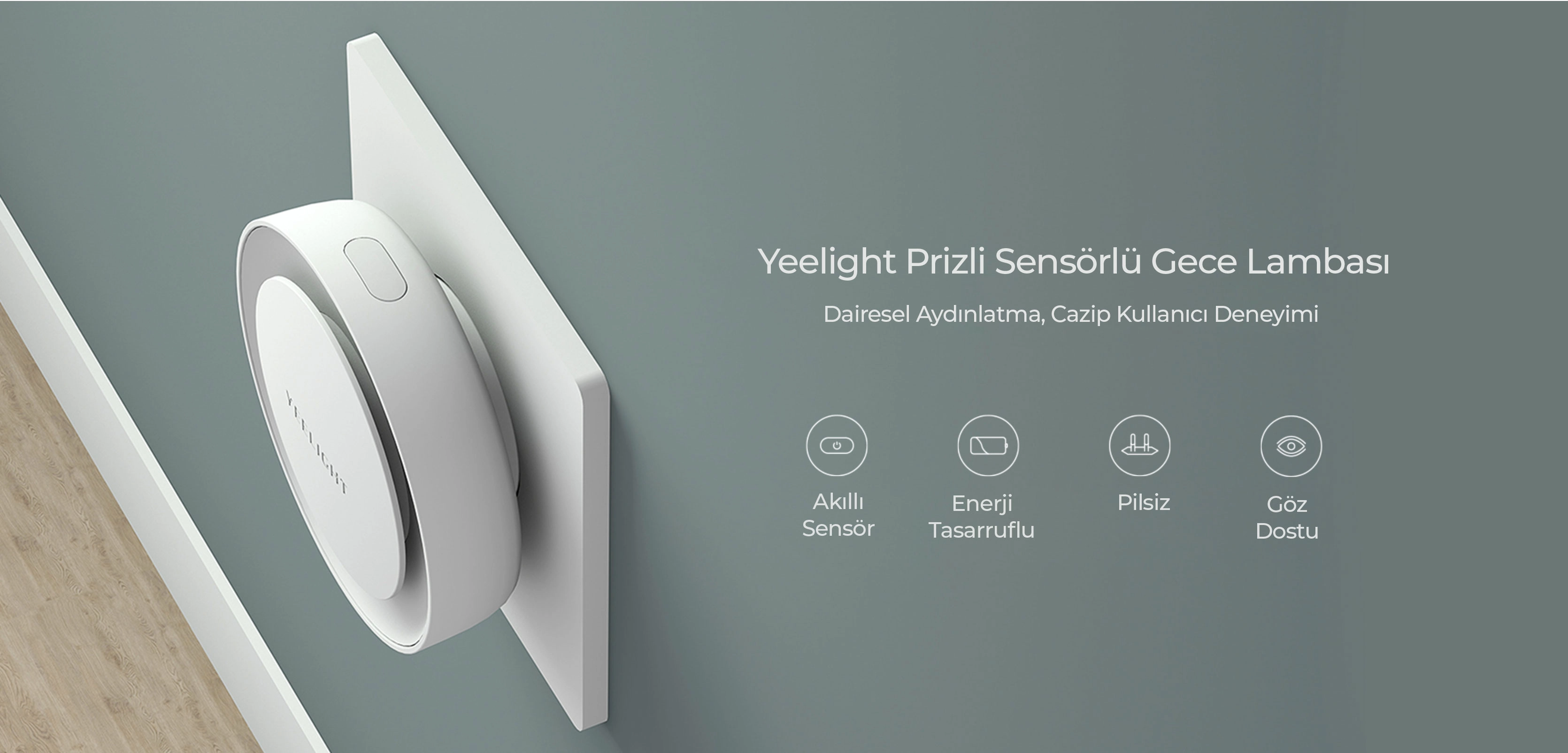 Yeelight Prizli Sensörlü Gece Lambası
