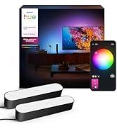 Philips Hue Play LED ışık çubukları başlangıç kiti, beyaz LED ışık ve renkli ışıklar, senkroniz...