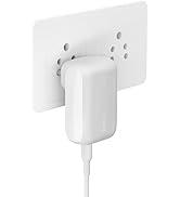 Belkin 42W (30W + 12W) İki Bağlantı Noktalı Duvar Şarj Cihazı|USB-C + A Şarj Cihazı|iPhone Serisi için Hızlı Şarj (...