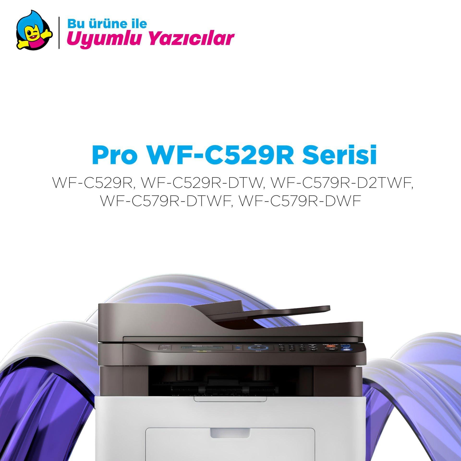 Epson Workforce Pro WF-C529 WF-C579 Set Muadil Kartuş / T01C1 /T02C1 / T03C1 / T04C1