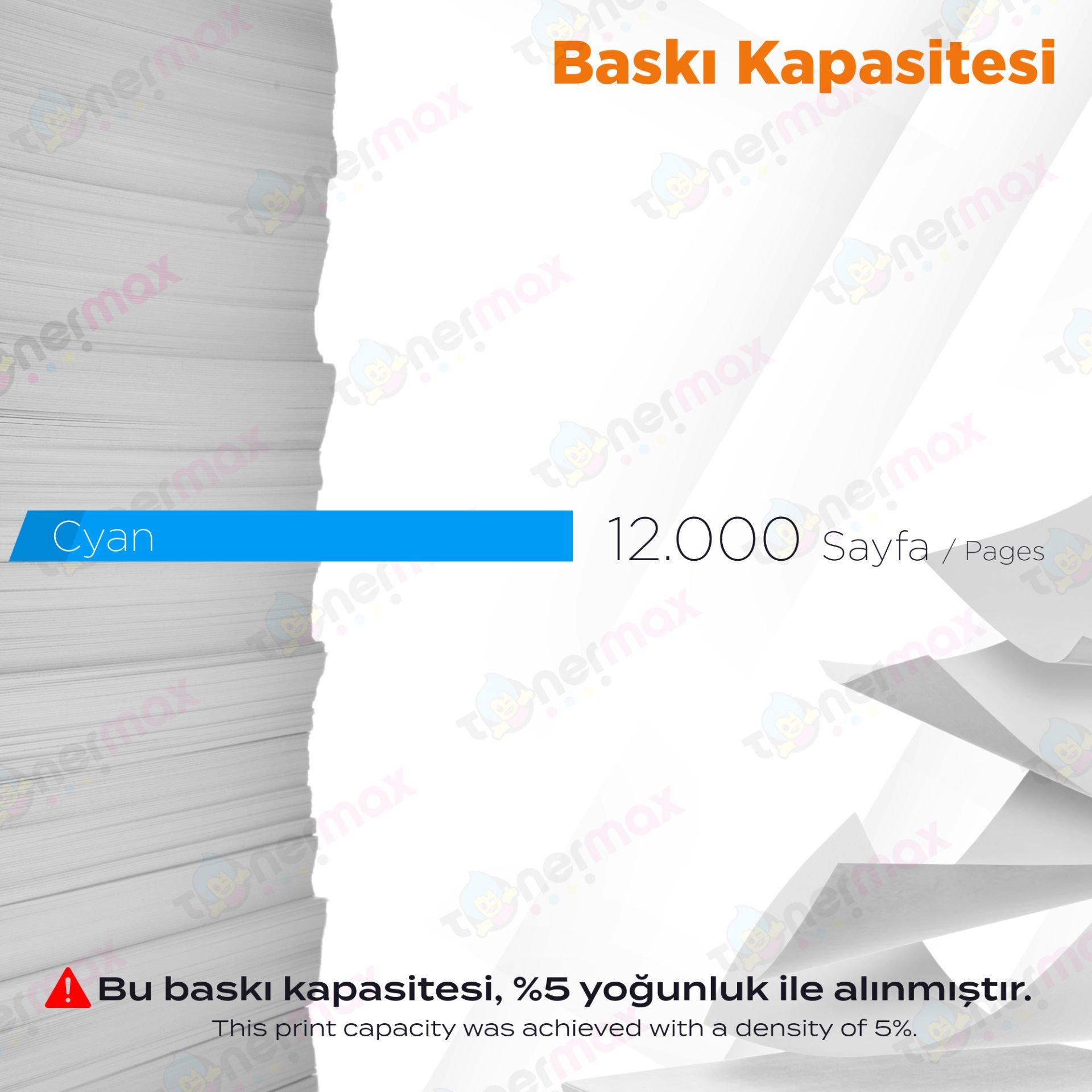 Kyocera TK-8365 Muadil Toner Mavi / TASKalfa 2554ci