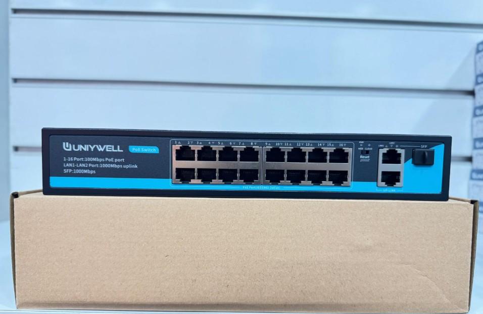 UNIYWELL UNW-PS316G 16+2 + 1SPF PORT POE SWİCTH