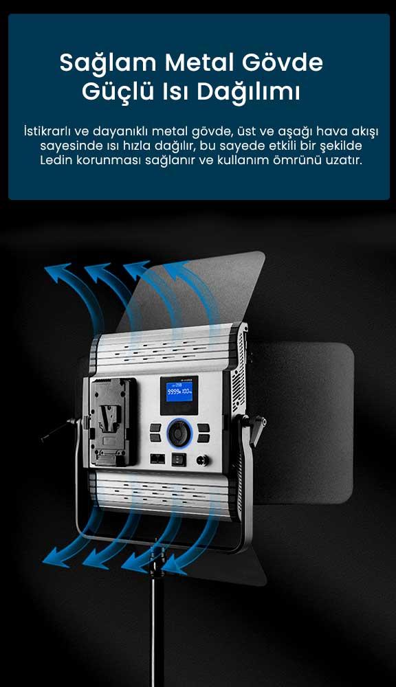 Gdx CF-1500R RGB Panel Led Video Işığı Gdx CF-1500R RGB Panel Led Video Işığı
