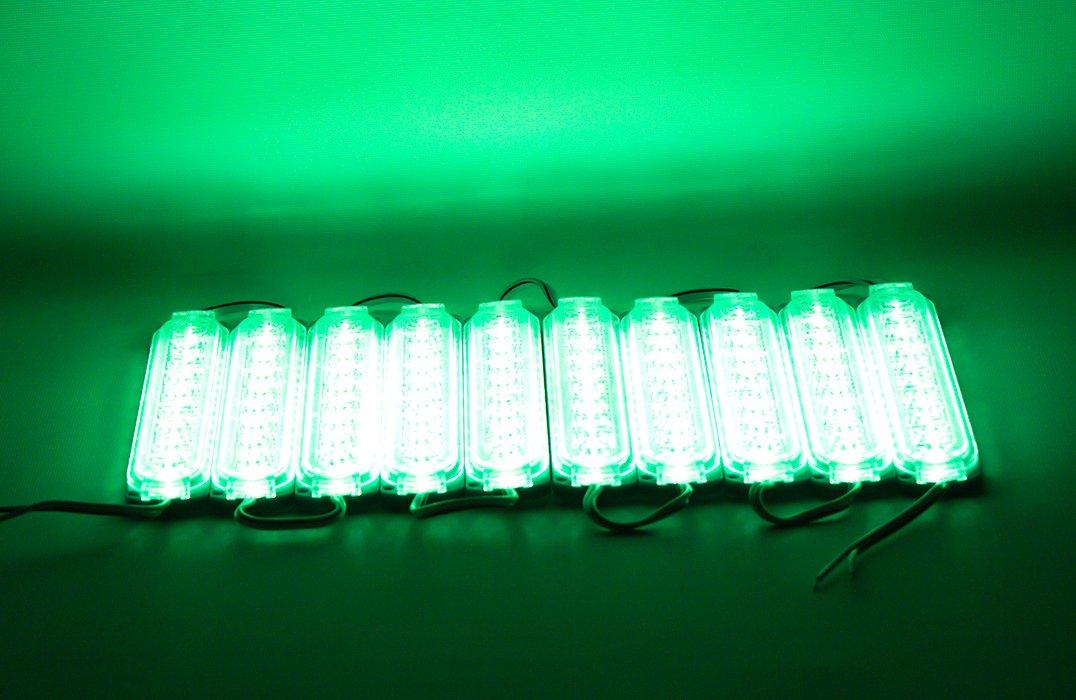 24 Volt 2.4 Watt Tek Renk Yeşil 2835 Modül Led 14br*32.5