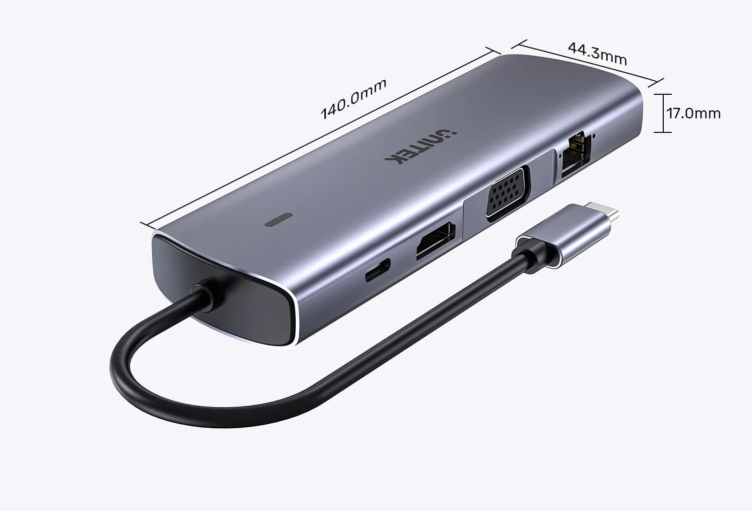 Unitek Type-C to 9 Port Hub Dönüştürücü D1113A