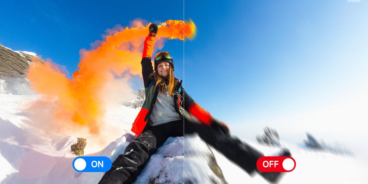 SJCAM SJ11 Active 6 eksenli stabilizasyon karşılaştırması
