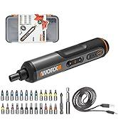 WORX 4V Akülü Elektrikli Tornavida Kiti 3 Vitesli WX240, 1,5 Ah, 3 Vitesli Tork Ayarı...