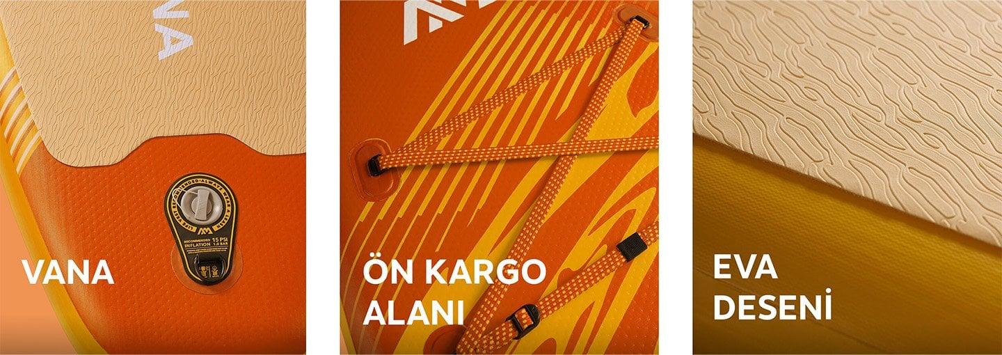 Aqua Marina Fusion hava vanası ön kargo alanı ve kaymaz deck yüzeyi