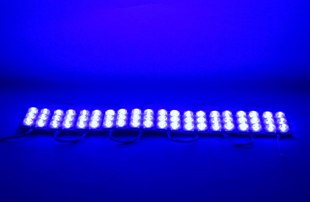 24 Volt 3 Watt Mavi 3030 Cob Modül Led 75*40