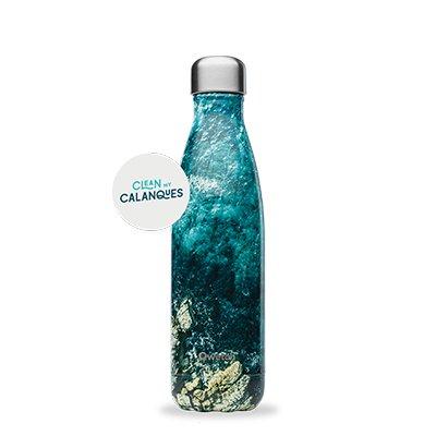Qwetch QD3438 Özel Tasarımlı Isı Yalıtımlı 500ml Termos - Deniz Desenli