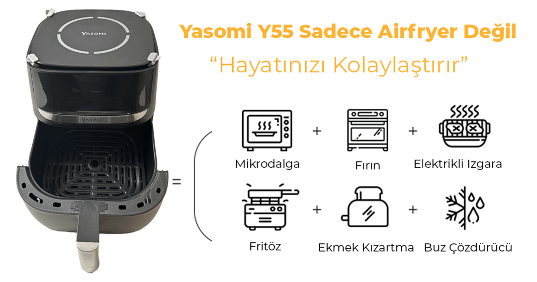 Tartılı Airfryer Yasomi