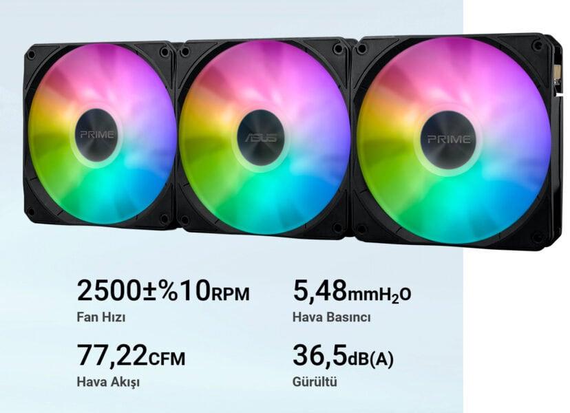 Prime LC 360 ARGB LCD ASUS Prime LC 360 ARGB LCD İşlemci Sıvı Soğutucu H5