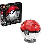 Mega Bloks Pokémon - Jumbo Poké Ball yapı seti, çocuklar için yapı oyuncakları HBF53