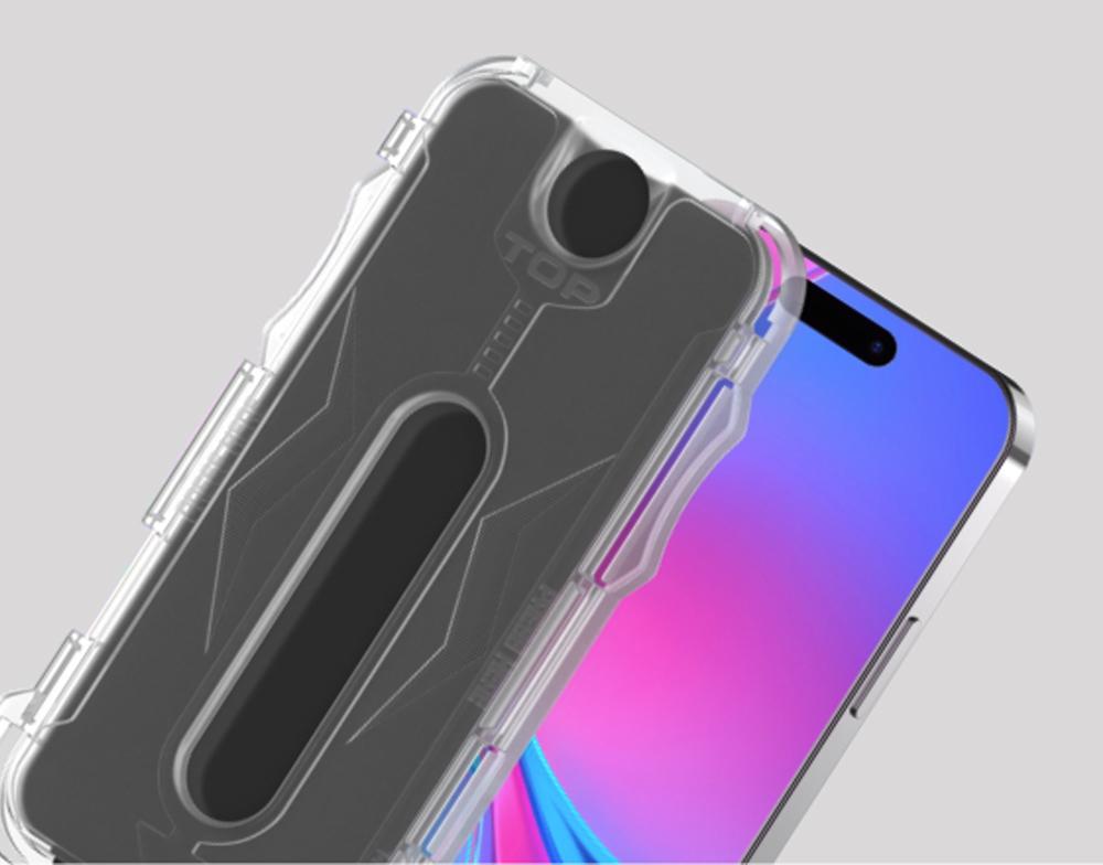 Apple iPhone 15 Pro Max Zore Kolay Uygulama Aparatlı 5D Magic Privacy Glass Hayalet Cam Ekran - 2