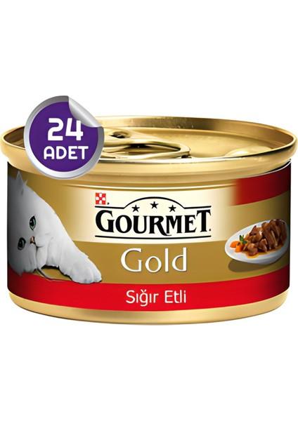 Gourmet Gold Kıyılmış Sığır Etli Kedi Konservesi 24X85 gr