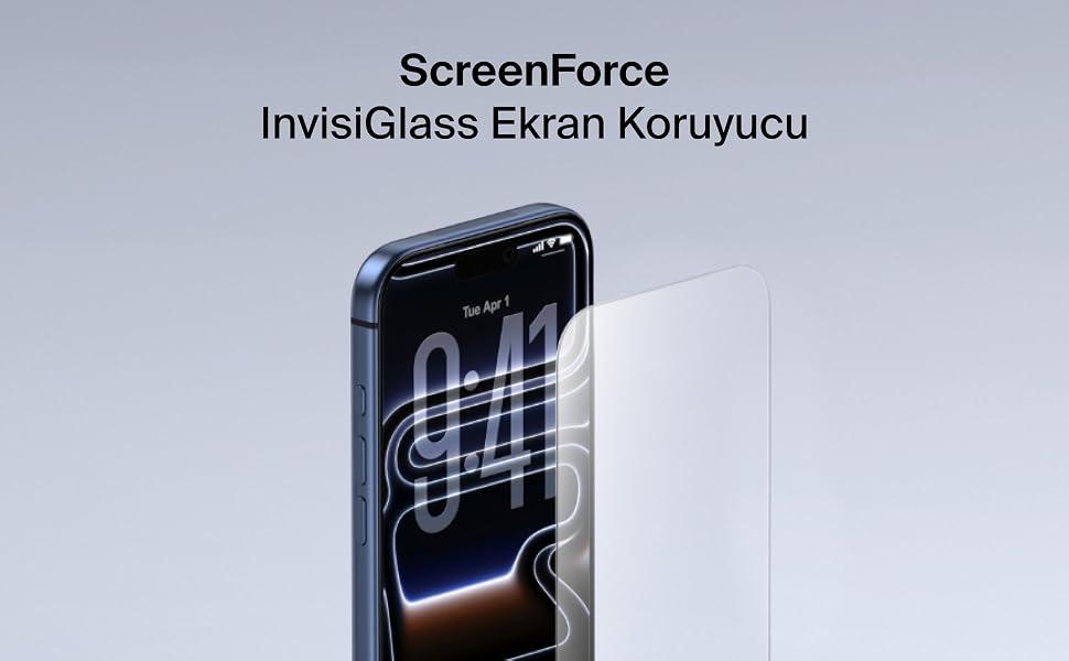 ScreenForce InvisiGlass Ekran Koruyucu