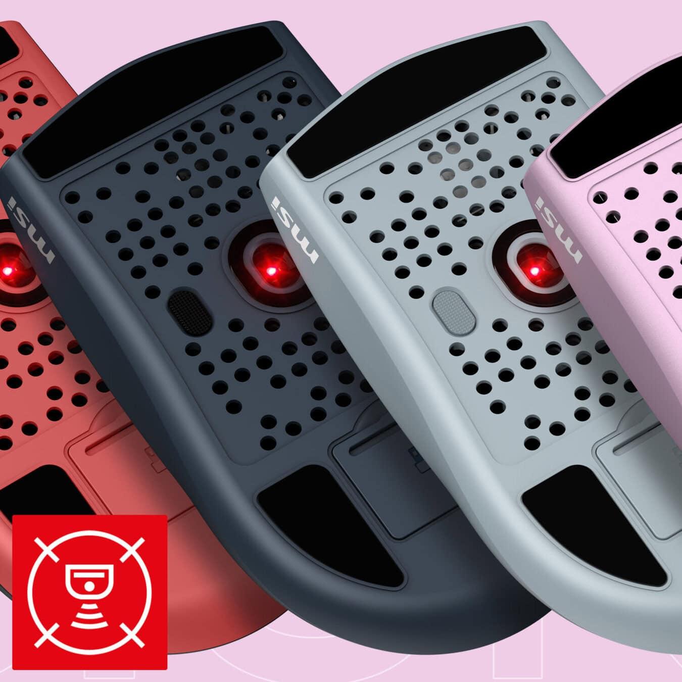 MSI FORGE GM340 WIRELESS Navy PixArt 3311 Sensör RGB Kablosuz Gaming Mouse h5