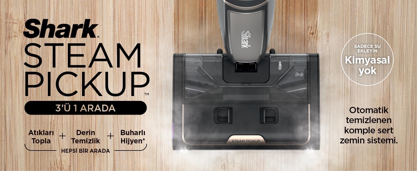 Shark SteamPickUp 3-in-1 Buharlı Sert Zemin Temizleyici