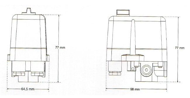 Element Hidrofor Şalteri 2-8 Bar Tahliyesiz Trifaze