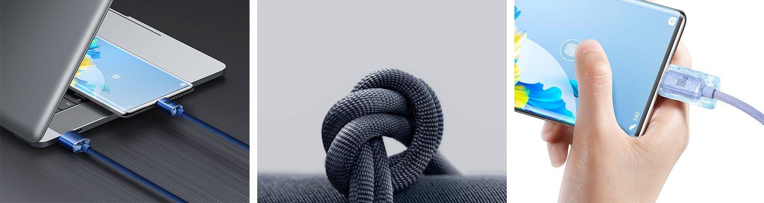 Baseus Crystal Shine 100W 120 cm Type-C Şarj Kablosu