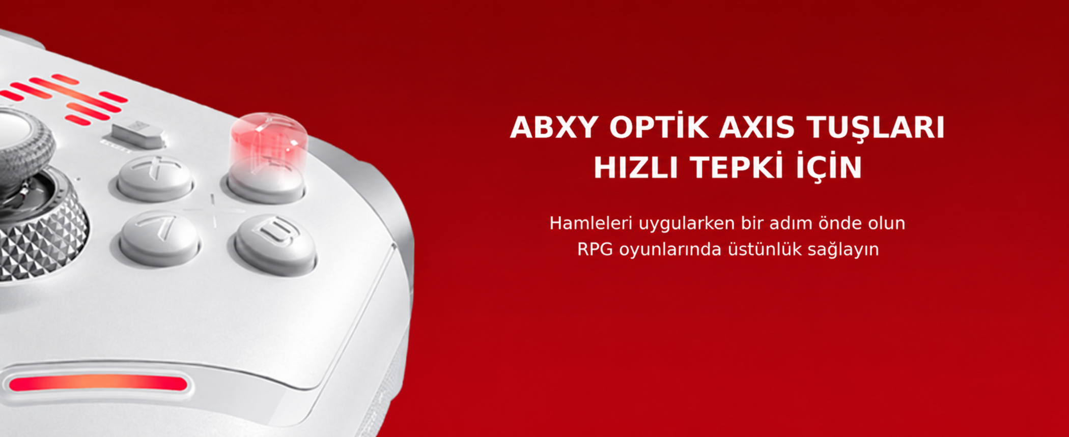 BEITONG KP40 TMR Kablosuz Beyaz Gamepad (2.4G, Bluetooth, Kablolu)