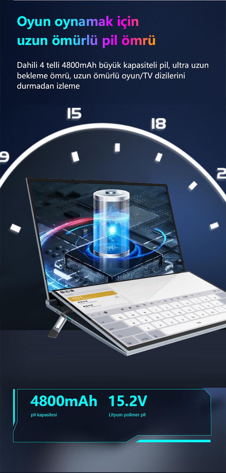 Icotech DS16 Plus Çift Ekranlı Dokunmatik Laptop