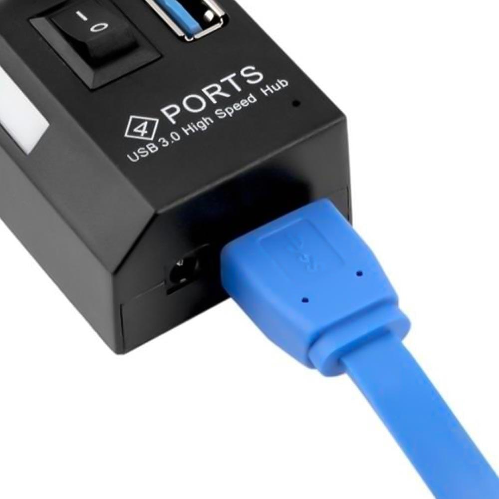 PM-11365 4 Port Anahtarlı Usb 3.0 Hub Çoklayıcı 30 Cm Kablolu