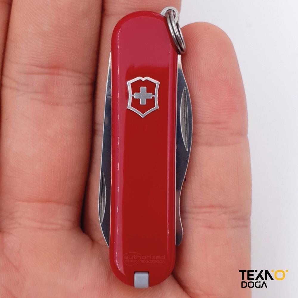 Victorinox Çakı 0.6163 Rally 9 Fonksiyonlu, Kırmızı, Mini İsviçre Çakısı BOYUT