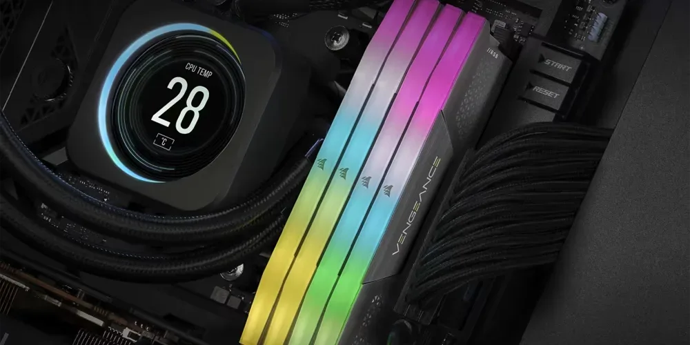 CORSAIR 32GB Vengeance RGB 6000MHz CL38 DDR5 XMP/EXPO Gri Single Kit Ram