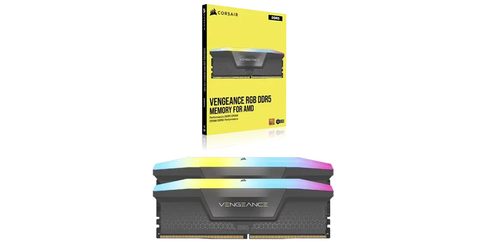 CORSAIR 32GB Vengeance RGB 6000MHz CL38 DDR5 XMP/EXPO Gri Single Kit Ram