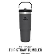 Stanley IceFlow Flip Straw Su Şişesi Saman 0.89L - 12+ Saat Soğuk Tutar - Sızdırmaz -...